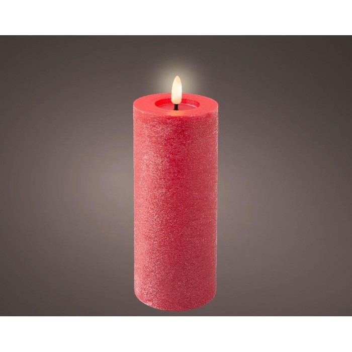 MOCCOLO LED ROSSO H.19CM.